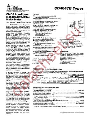 CD4047BE datasheet  